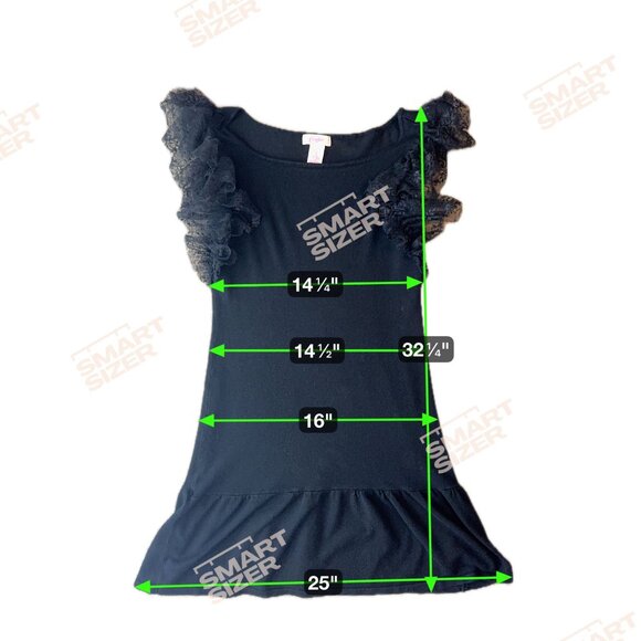 Candies Black Ribbed Fitted Dress Tulle Puff Sleeves Ruffle Hem S Whimsigoth Vtg - Picture 2 of 6